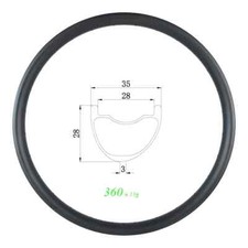 Cerchio in carbonio tubeless