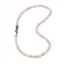 Collana di perle multicolor Gerardo SACCO con Maschera In Argento