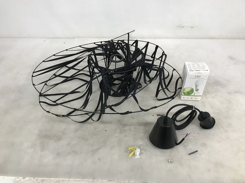 Lampada vertigo nera 120cm - nera,