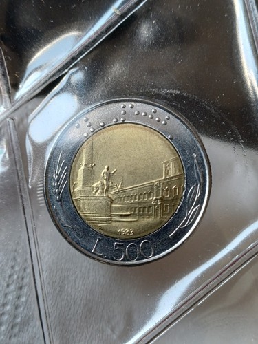500 lire bimetallica fdc - bimetallica,