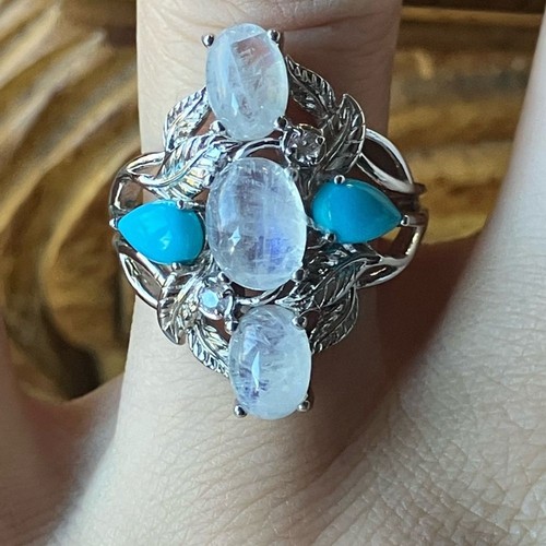 Anello pietra luna - di,