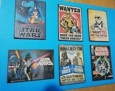 Star Wars 6 stampe laccate su legno