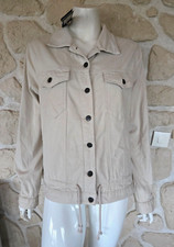 Veste en jeans beige marque