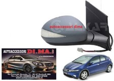 SPECCHIO RETROVISORE DX HONDA CIVIC 3/5 P 2006-2011 VERSIONE R-TYPE sped grstis