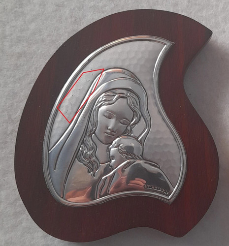 Immaginetta madonna argento - immaginetta,