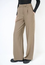 KIKISIX Pantalone Donna Caldo a Palazzo Elegante con Piega Centrale ART. KXPA176