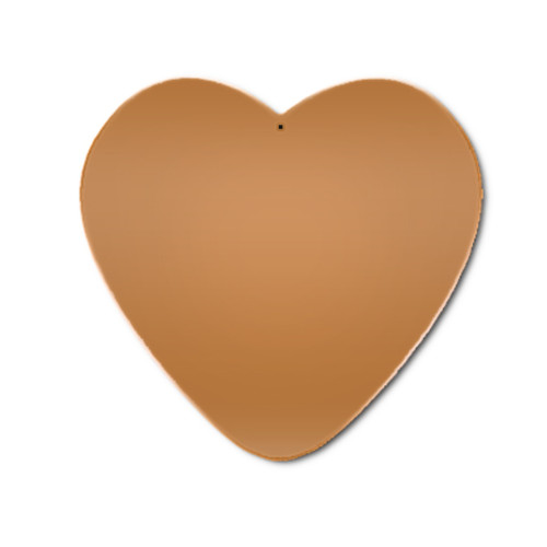 Rame spazio vuoto cuore - rame, forma