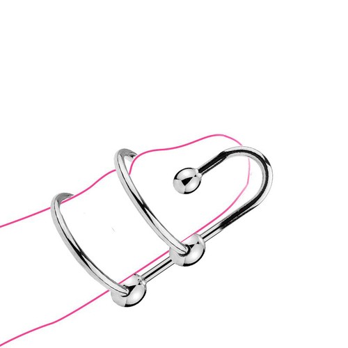 Double anello ring - double, acciaio