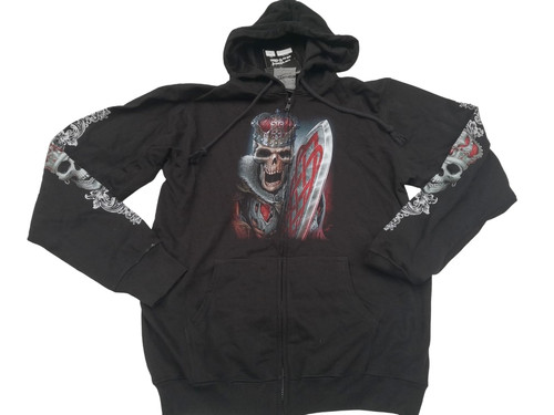 Sweat capuche zippé - sweat, rock