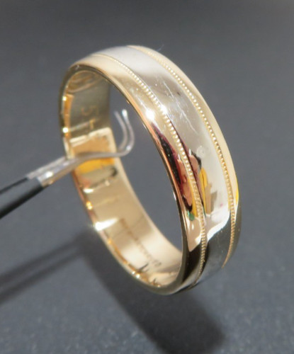 Anello fascia uomo oro - a, 14k