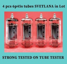 4 pezzi in lotto VINTAGE TIBES 6P45S USSR SVETLANA ~ EL509 / EL519 / 6KG6 = DDP