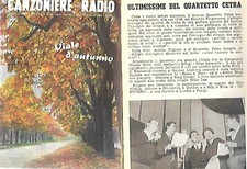 CANZONIERE RADIO 1953 VIALE AUTUNNO CLAUDIO VILLA QUARTETTO CETRA