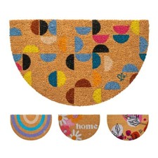 OLIVO.shop Zerbino Mezzaluna Cocco Naturale Antiscivolo 40x65 cm FANTASY 12 ML