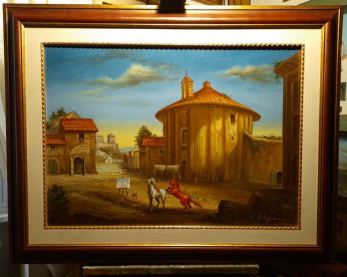 Quadro olio tela 50x70 - su,