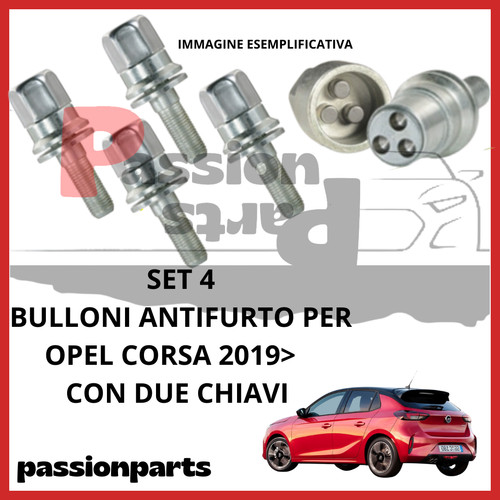 Kit bulloni antifurto - bulloni, cerchi