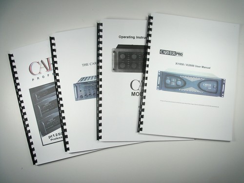 Carver tfm amplifier owners - amplifier,