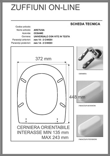 Copriwater coprivaso cesame - coprivaso,