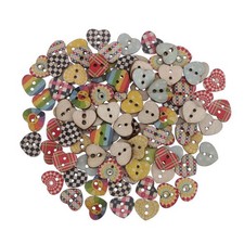 100 pezzi bottoni in legno a