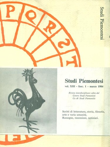 Studi piemontesi marzo 1984 - marzo,