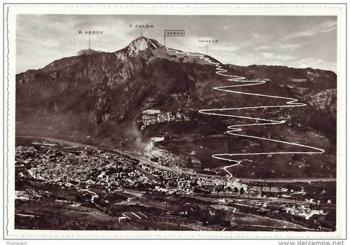Trento panorama con monte - con,