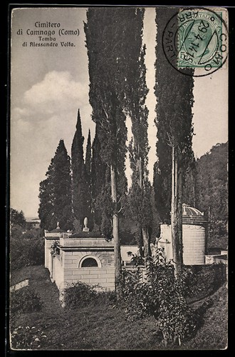 Cartolina como cimitero di - cartolina,
