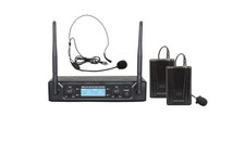 Radiomicrofono uhf doppio con - radiomicrofono,