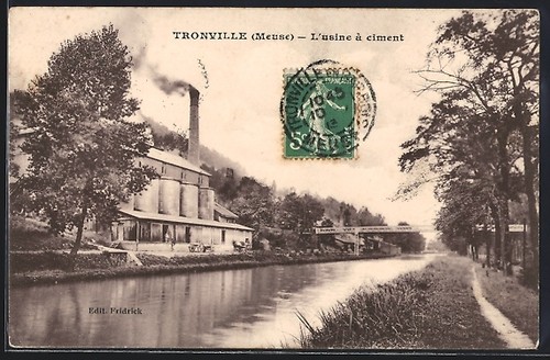 Cpa tronville usine à - cpa, l´usine