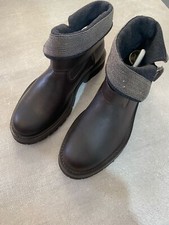 stivaletto donna cucinelli marrone mai usate senza scatola, taglia 39