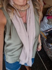 foulard gioiello nuovo beige