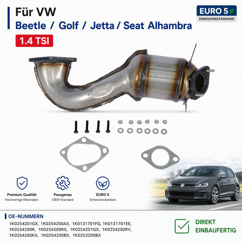 Catalizzatore per golf v - vw,