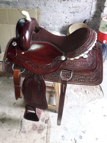 Sella western pelle marrone - western, in