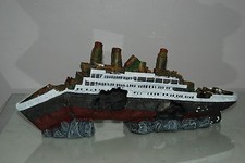 Acquario Dettagliato Grande Sommersa Crociera Fodera 42 x 8 x 17 CM Titanic Nave