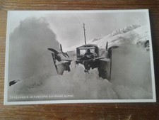 Postcard SNOWPLOW ON ALPINE