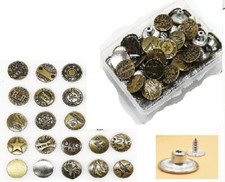 LOT 30 BOUTONS METAL 20mm  