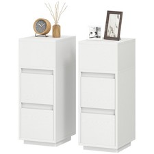 Homcom set comodini - di, 2