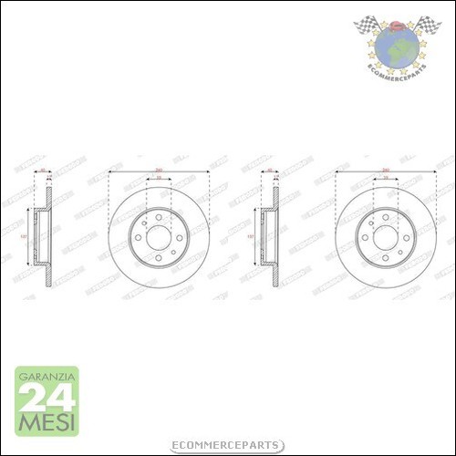 Kit dischi freno - 2x,