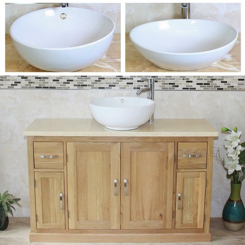 Mobile lavabo bagno rovere