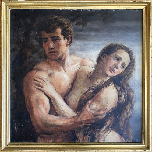Coppia nuda abbraccio - nuda, in