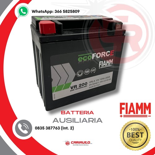 Batteria vr200 fiamm 12v - batteria, 12ah