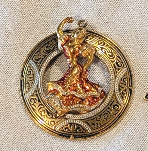 Ciondolo damascato vintage