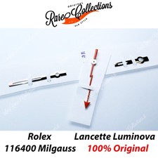 NEW Nuovo Lancette Hands Set Rolex 116400 Milgauss 3131 LUMINOVA .20