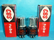 2 tubi CBS 12SL7GT placche