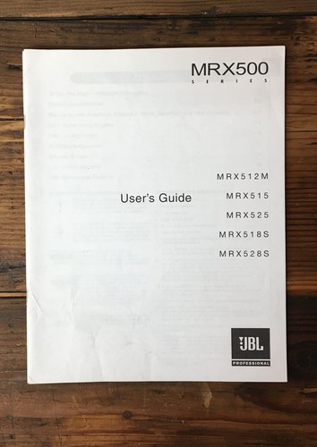 Jbl mxr500 512m - mxr500, 518s