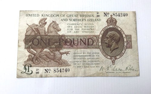 George 1923 one pound - george,