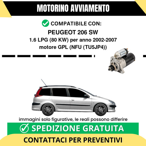 Motorino avviamento peugeot - motorino,