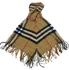 Burberry Cap Shawl Wool Scarf