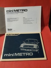mini METRO Austin 1000-1300 Libretto Uso e Manutenzione Originale + supplemento
