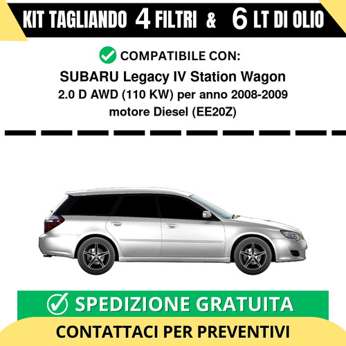 Tagliando per subaru legacy - legacy, iv