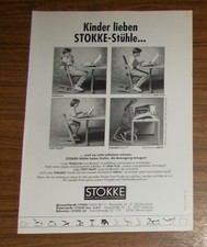 Rara Pubblicità STOKKE Sedie