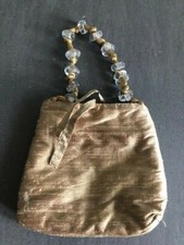 Taffeta clutch gold women /